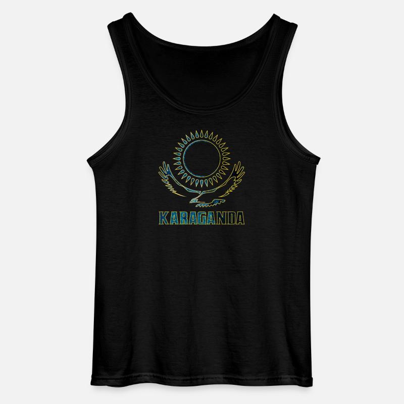 Karaganda Kasachstan Geschenk - Gildan Männer Tank Top - Schwarz