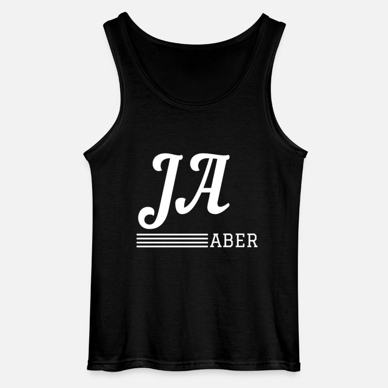 Ja, aber... - Gildan Männer Tank Top - Schwarz