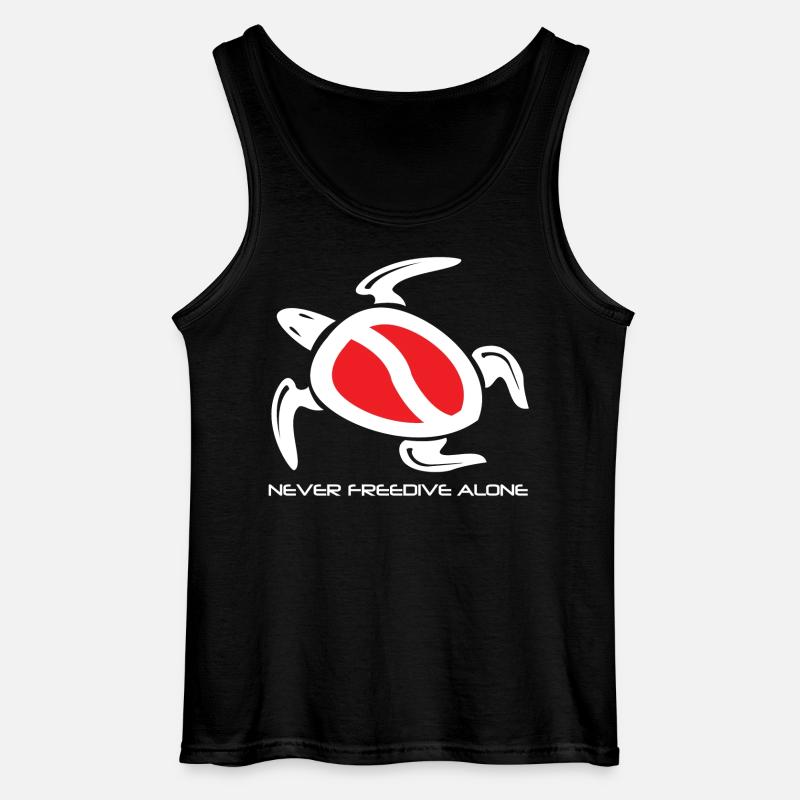 Freitauchschildkröte - Gildan Männer Tank Top - Schwarz