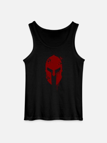300 Spartan helmet - Gildan Men’s Tank Top - black