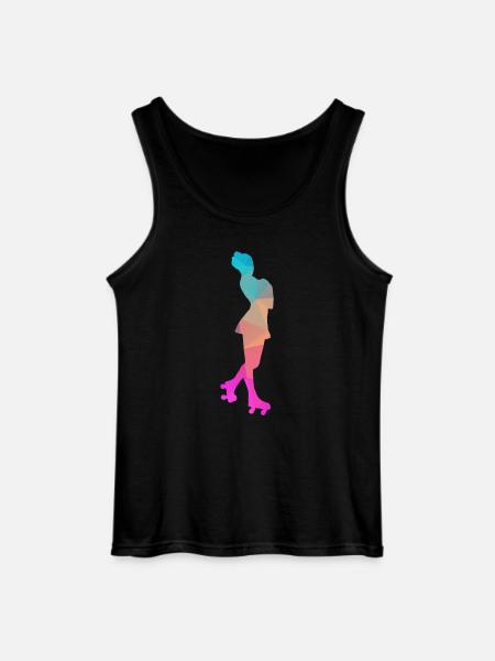 Abstrakter Eis- und Rollschuh-Design - Gildan Men’s Tank Top - black
