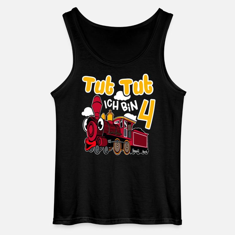 Tut Tut Ich Bin 4 - Gildan Männer Tank Top - Schwarz