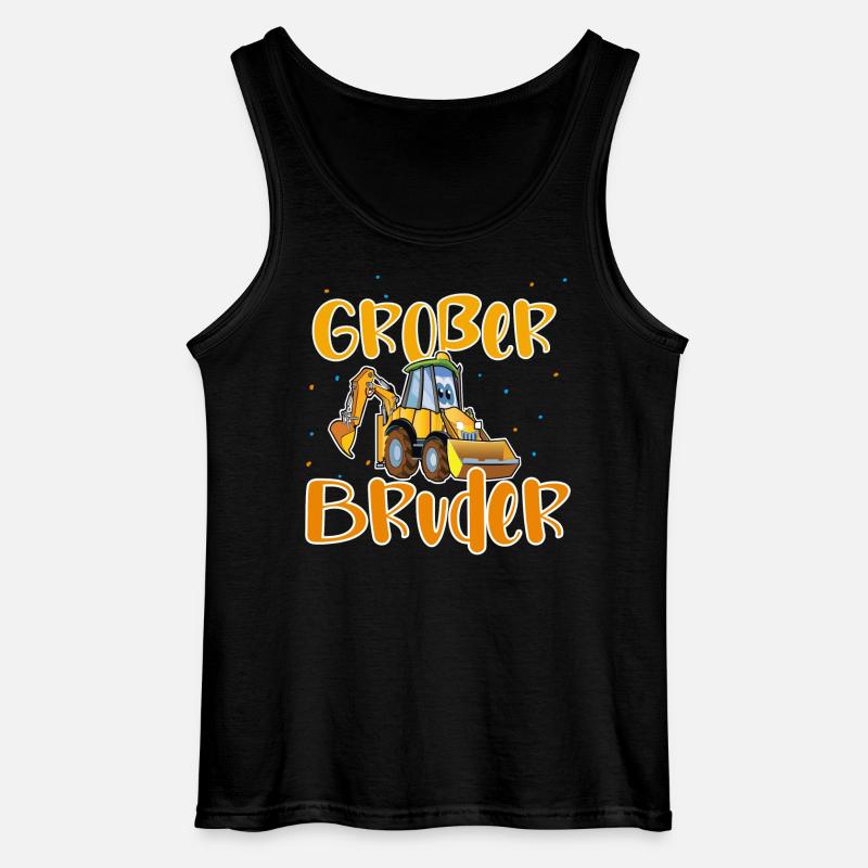 Großer Bruder Bagger - Gildan Männer Tank Top - Schwarz