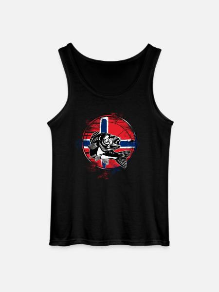 Norway fishing - Gildan Men’s Tank Top - black