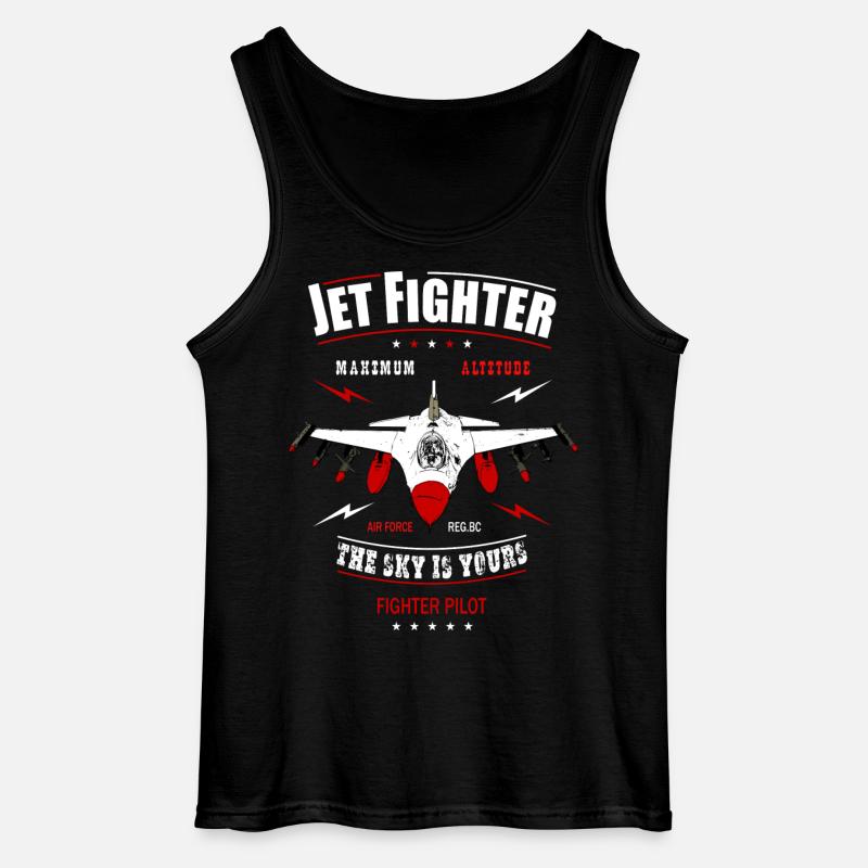 Jet Pilot - Gildan Männer Tank Top - Schwarz