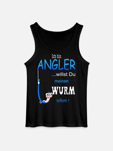 Lustige Angler Spruch - Gildan Männer Tank Top - Schwarz