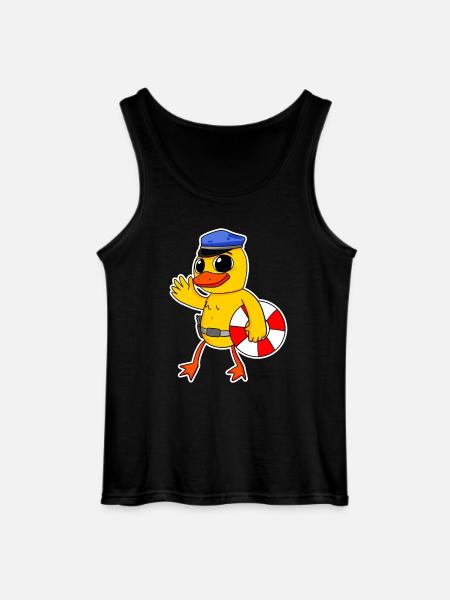 lifeguard police chick - Gildan Men’s Tank Top - black