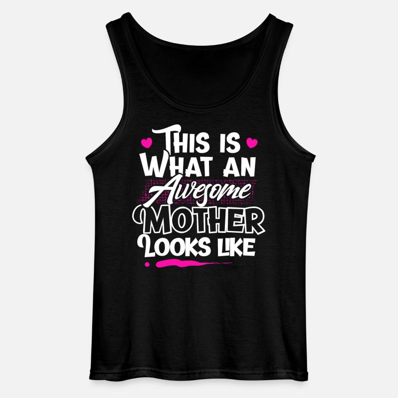 Mama Mutter - Gildan Männer Tank Top - Schwarz