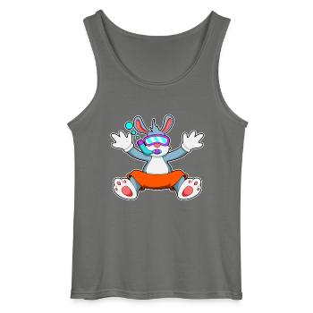 Hase Taucher Schnorchel Tauchen - Gildan Männer Tank Top - Anthrazit - Vorne - AI Model Male 185 dark (185cm)