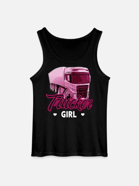 Trucker girl - Gildan Men’s Tank Top - black