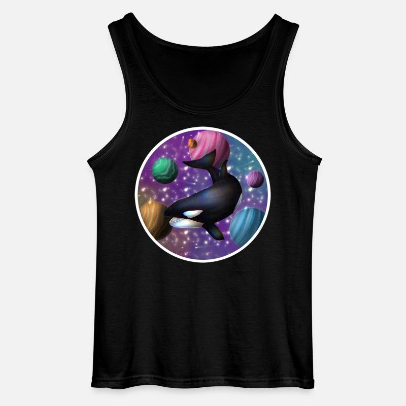 Orca im Raum - Gildan Männer Tank Top - Schwarz