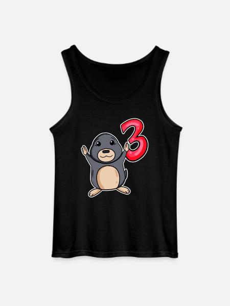 3 Years Kids Birthday Gift - Gildan Men’s Tank Top - black
