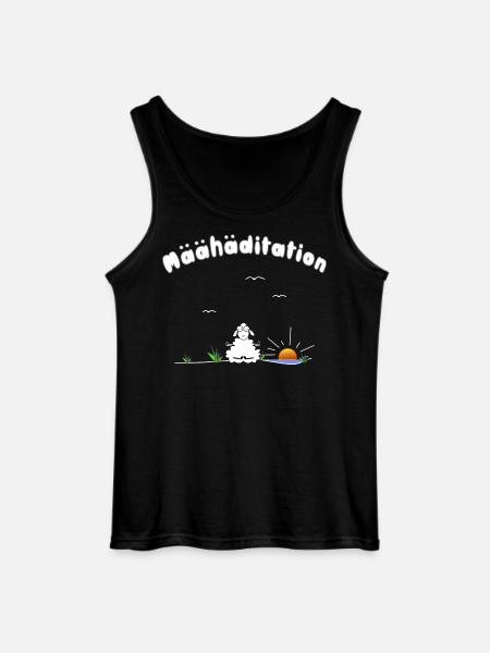 Meditation - Gildan Männer Tank Top - Schwarz