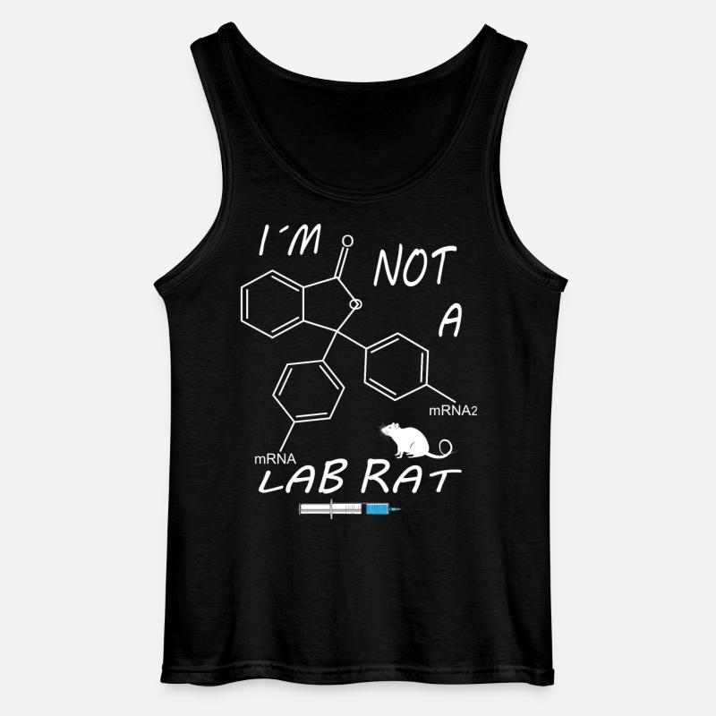 I'm not a lab rat - Gildan Men’s Tank Top - black