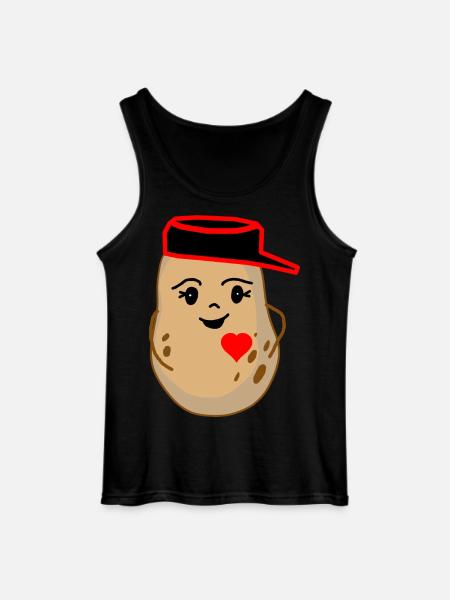 Hearty Potato Potato Vegetable Fantasy - Gildan Men’s Tank Top - black