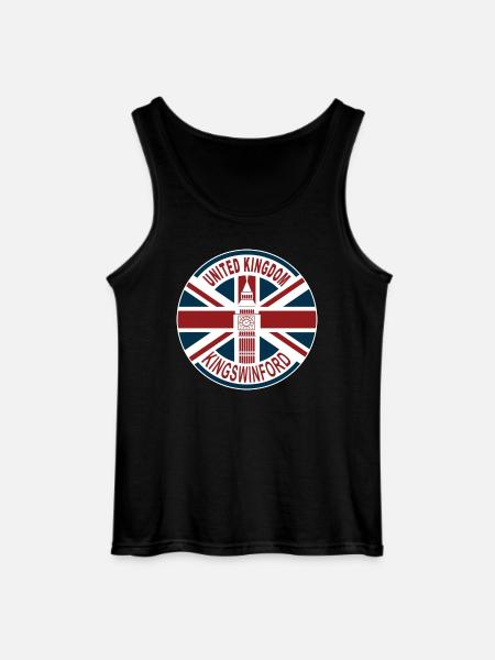 Kingswinford United Kingdom UK Union Jack British - Gildan Men’s Tank Top - black