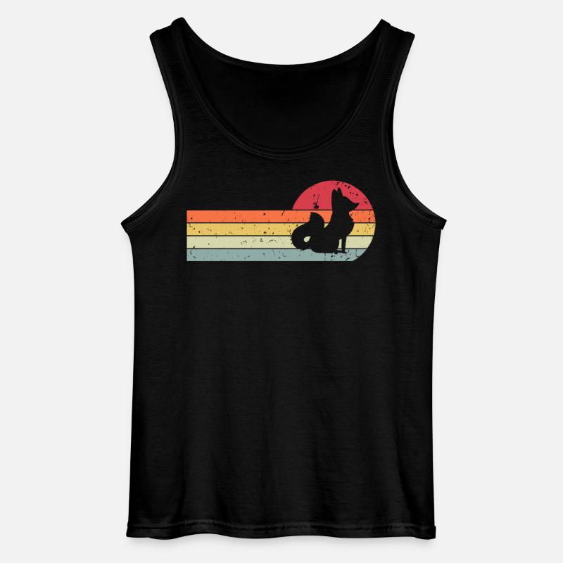 Fuchs - Gildan Männer Tank Top - Schwarz