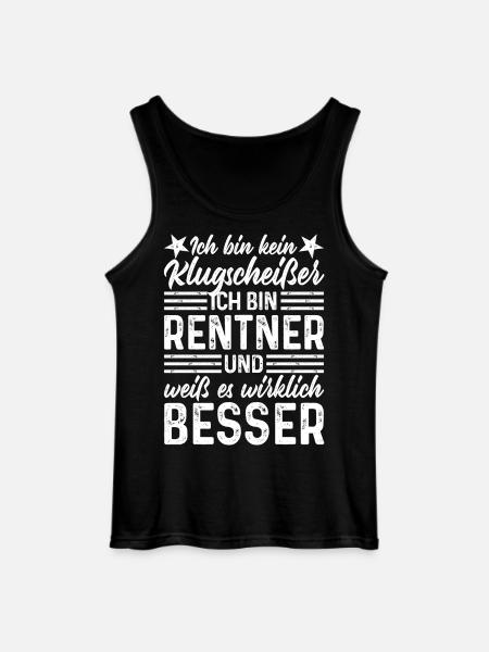 Rentner Klugscheißer  - Gildan Männer Tank Top - Schwarz