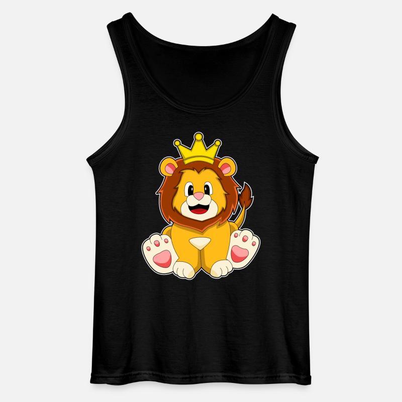 Löwe Krone - Gildan Männer Tank Top - Schwarz