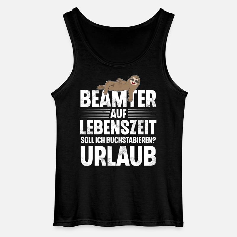 Beamter Auf Lebenszeit - Gildan Männer Tank Top - Schwarz
