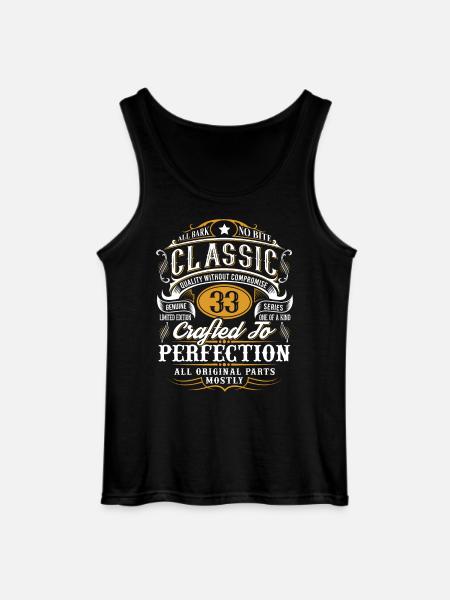 33rd birthday - Gildan Men’s Tank Top - black