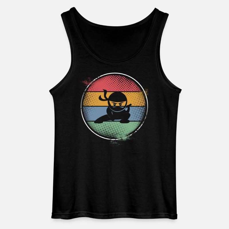 Ninja - Gildan Männer Tank Top - Schwarz