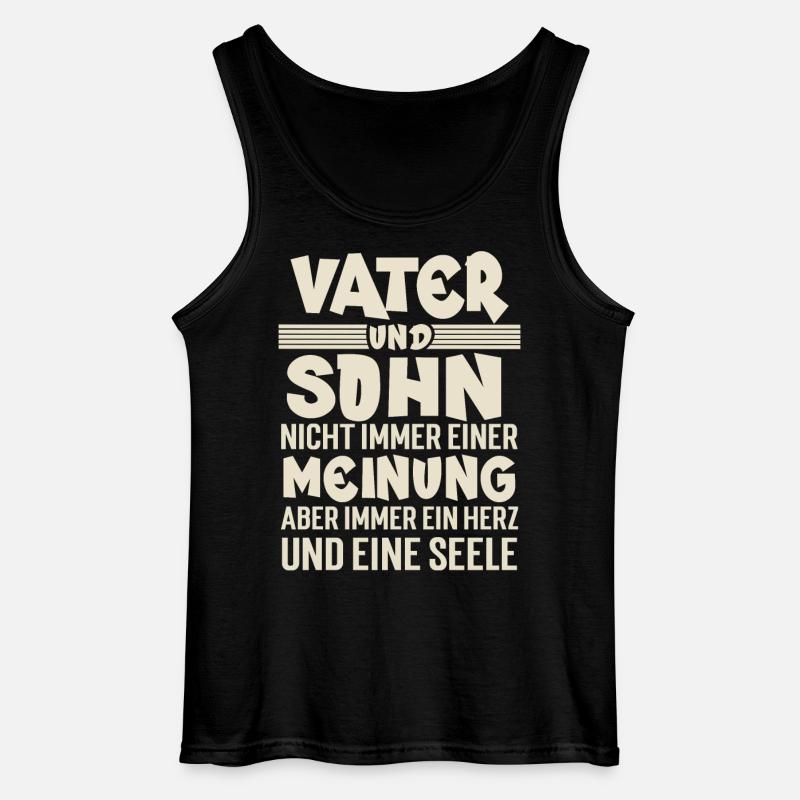 Vater Und Sohn - Gildan Männer Tank Top - Schwarz