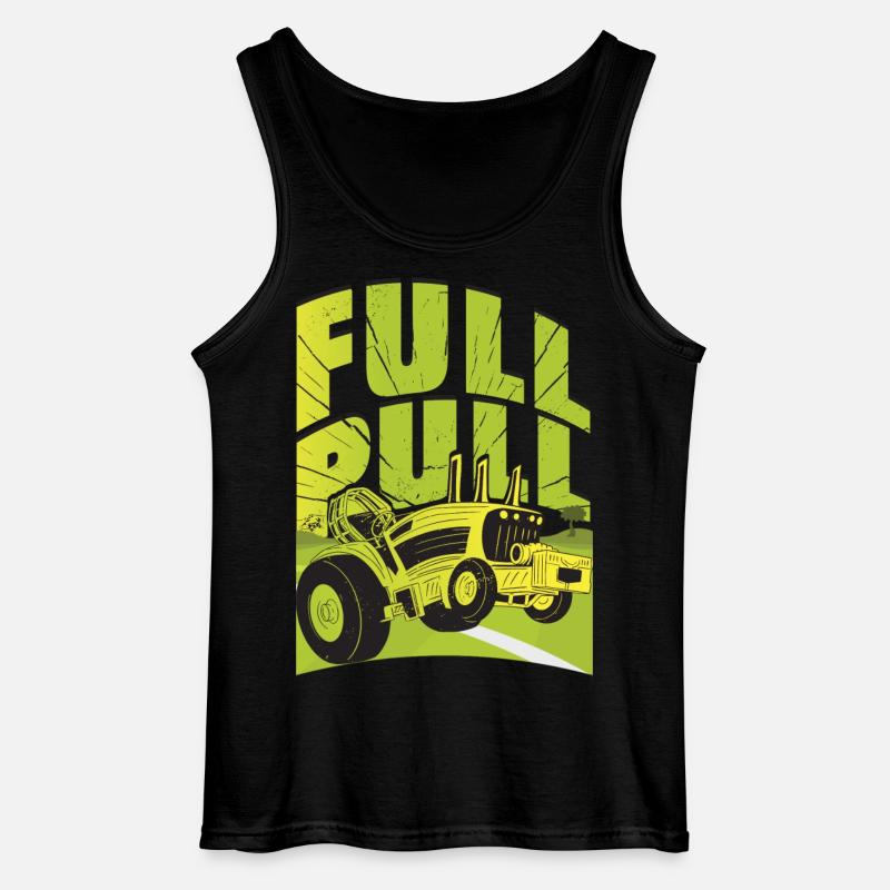 Traktor Pulling - Gildan Männer Tank Top - Schwarz