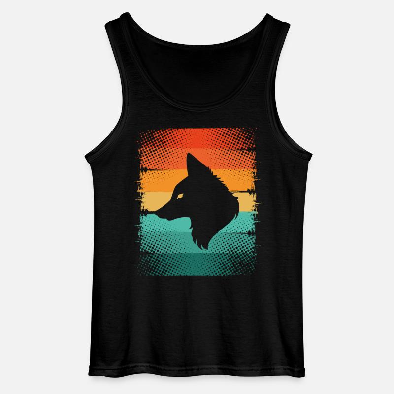 Fuchs - Gildan Männer Tank Top - Schwarz