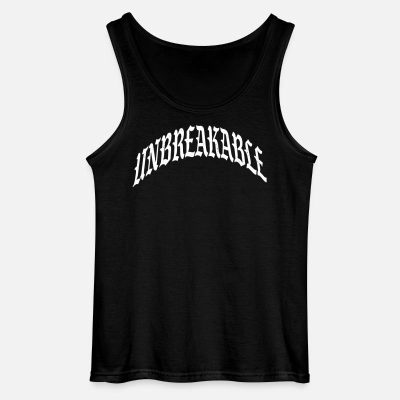 unbreakable unstoppable indomitable gym illegal - Gildan Männer Tank Top - Schwarz