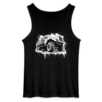 KRAZ LKW - Gildan Männer Tank Top - Schwarz - Vorne - AI Model Male 185 dark (185cm)