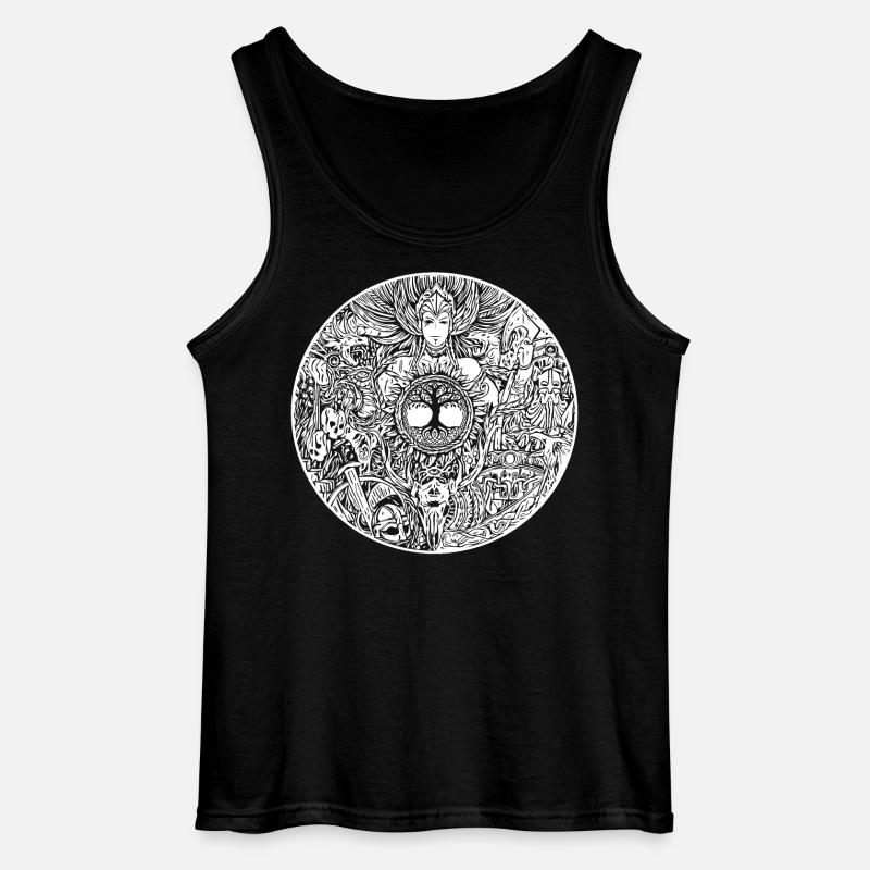 Wikinger-Schild - Walküre - Valkyrie - Gildan Männer Tank Top - Schwarz