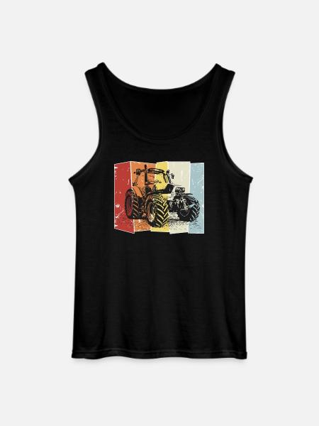 Tractor Deutz retro - Gildan Men’s Tank Top - black