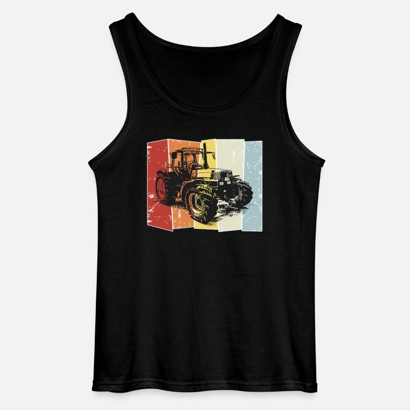 Traktor Deutz retro style - Gildan Männer Tank Top - Schwarz