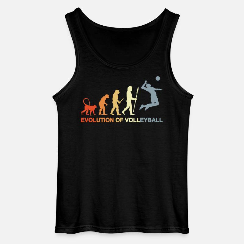 Evolution eines Volleyballspielers - Gildan Männer Tank Top - Schwarz
