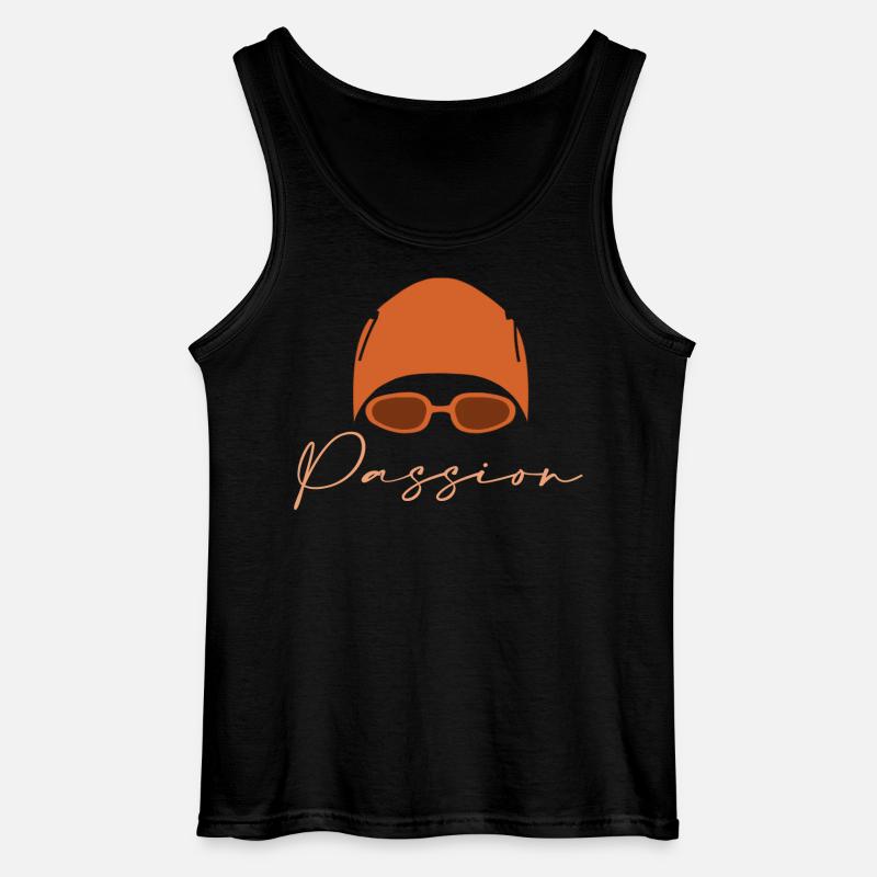 Swimmer - Gildan Männer Tank Top - Schwarz