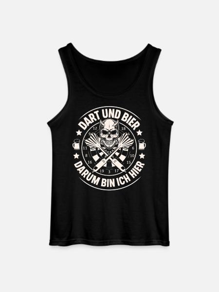 Dart Und Bier - Gildan Männer Tank Top - Schwarz