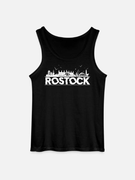 Rostock Silhouette - Gildan Men’s Tank Top - black