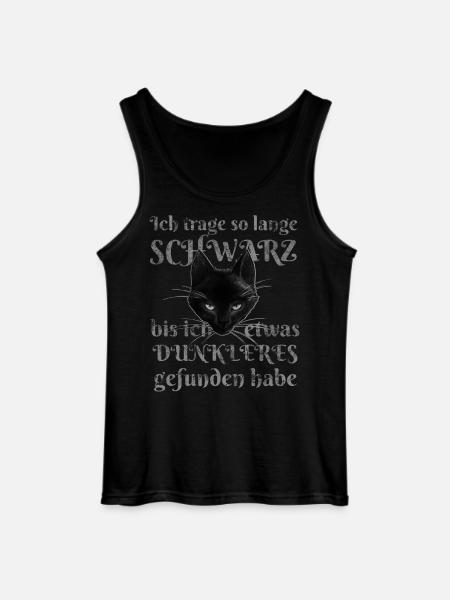 Alchemy England Schwarze Katze Lustiger Spruch - Camiseta de tirantes Gildan para hombre - negro