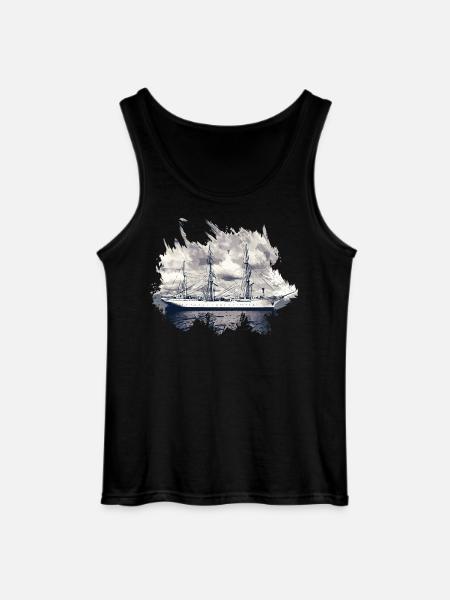 Gorch Fock Sailing Ship - Gildan Men’s Tank Top - black