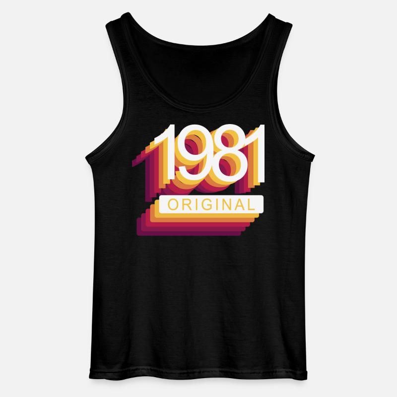Geboren 1981 - Gildan Männer Tank Top - Schwarz