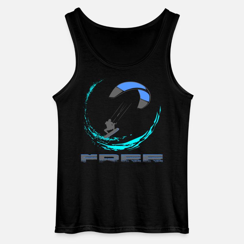 Kitesurf - Débardeur Gildan Homme - noir