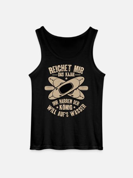 Kajak Kajakfahren - Gildan Männer Tank Top - Schwarz