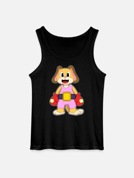 Dog Boxer Boxing Gloves Boxing - Gildan Men’s Tank Top - black