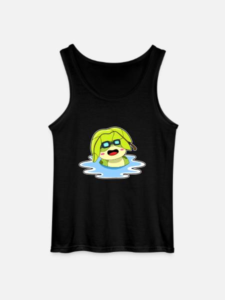 Frosch Sonnenbaden - Gildan Männer Tank Top - Schwarz