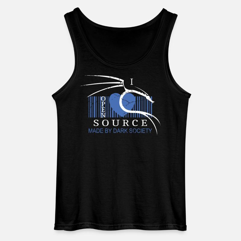 I Love Open Source Software - Gildan Männer Tank Top - Schwarz