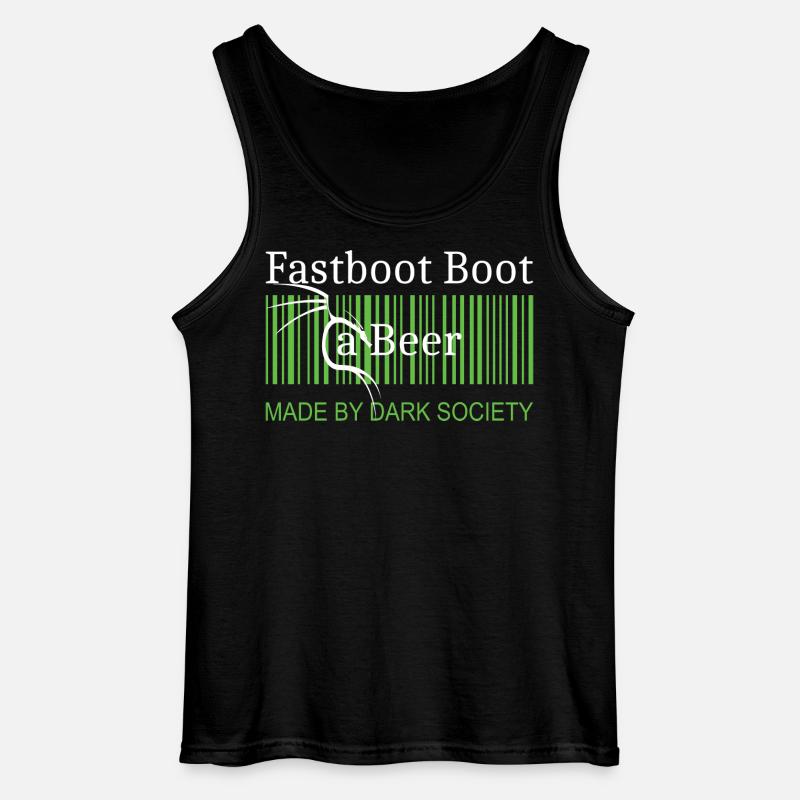 Fastboot Boot a Beer - Gildan Männer Tank Top - Schwarz