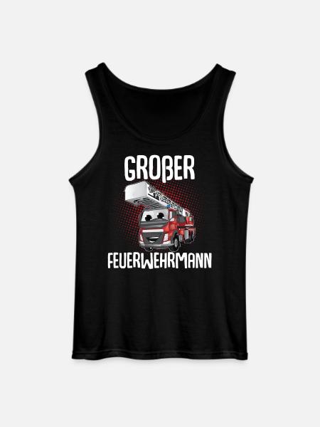 Großer Bruder Großer Feuerwehrmann - Gildan Männer Tank Top - Schwarz