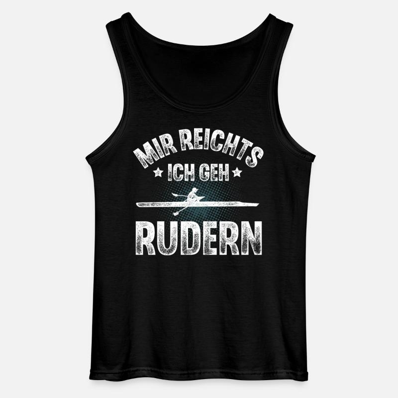Rudern Ruderer Ruderboot - Gildan Männer Tank Top - Schwarz