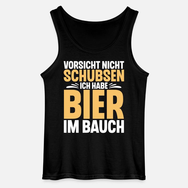 Bier Spruch Lustig Saufen - Gildan Männer Tank Top - Schwarz